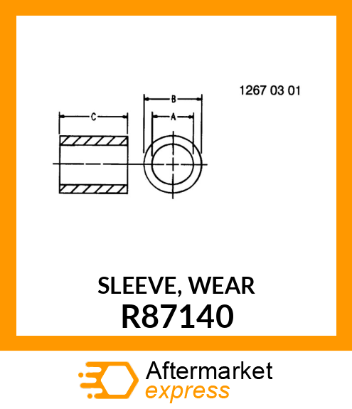 SLEEVE, WEAR R87140