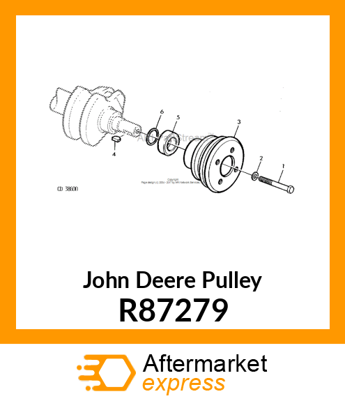 CRANKSHAFT PULLEY 2G. D.185/174 R87279