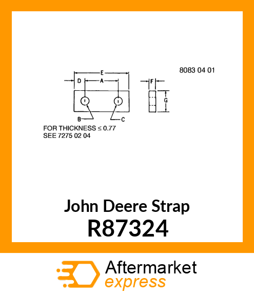 STRAP, EXHAUST CLAMP R87324