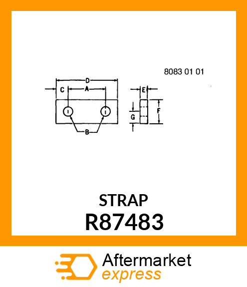 STRAP, RETAINING R87483