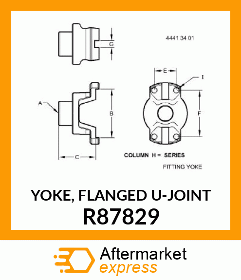 YOKE, FLANGED U R87829