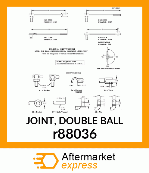 JOINT, DOUBLE BALL r88036