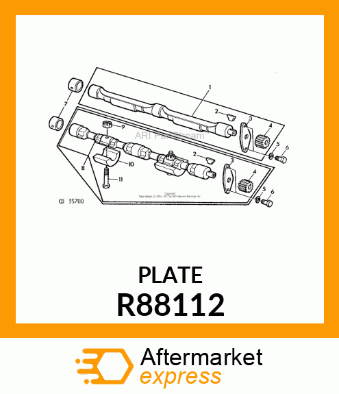 PLATE, BALANCER SHAFT,THRUST R88112