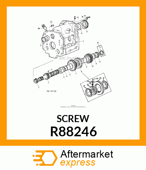 SCREW, SPECIAL CAP R88246