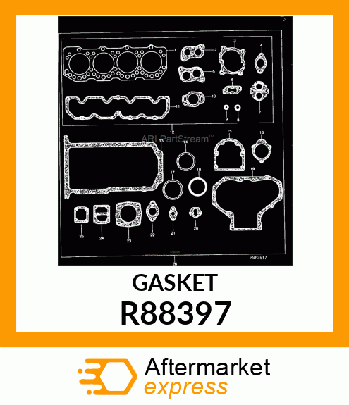 GASKET, WATER OUTLET MANIFOLD R88397