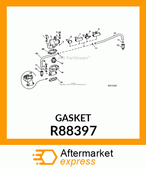 GASKET, WATER OUTLET MANIFOLD R88397