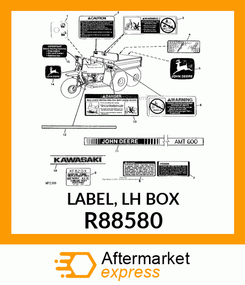 LABEL, LH BOX R88580