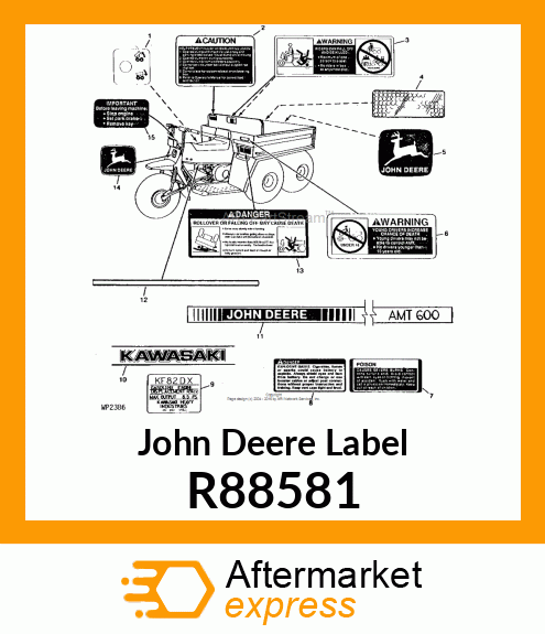 LABEL, RH BOX R88581