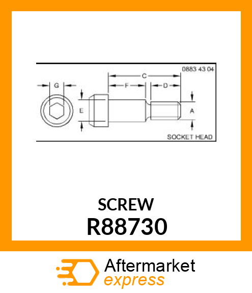 SCREW, SHOULDER R88730