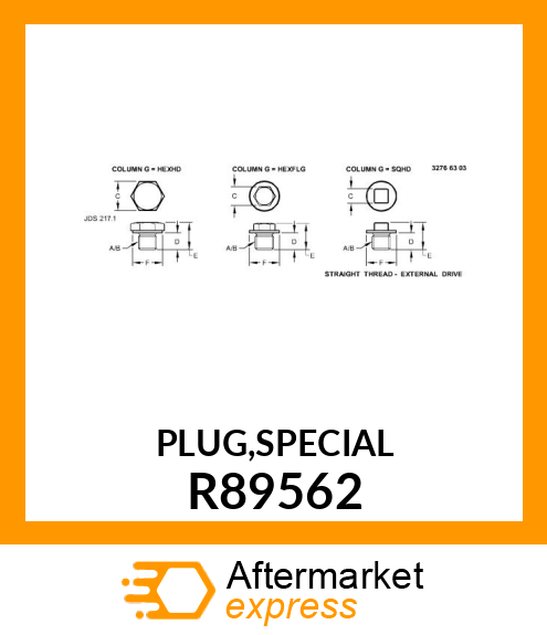 PLUG,SPECIAL R89562