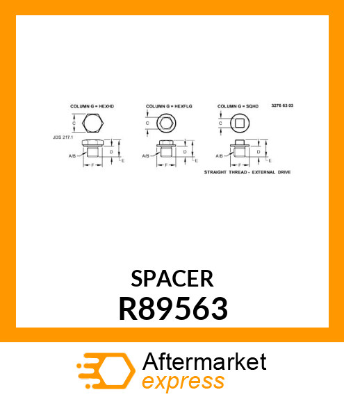 PLUG, SPECIAL R89563