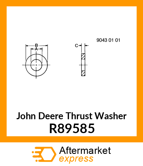 WASHER, THRUST R89585