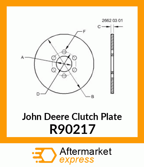 CLUTCH PLATE, FACING, CLUTCH, RIVET R90217