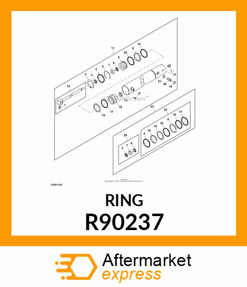 RING, PISTON R90237