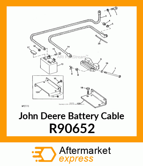 CABLE, BATTERY, POSITIVE R90652