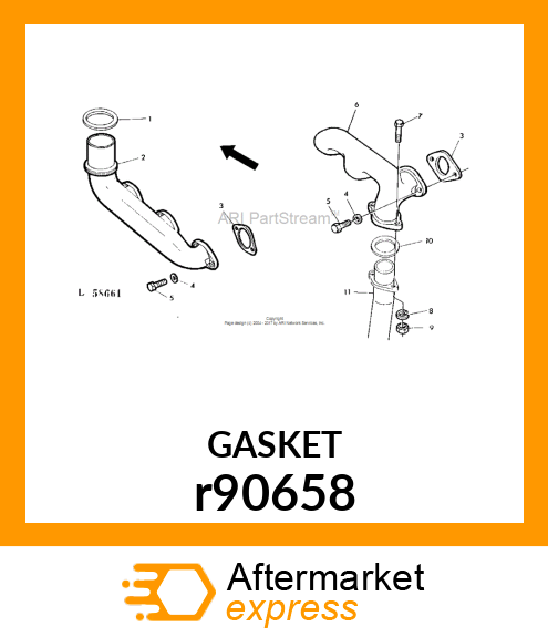 GASKET, EXHAUST MANIFOLD r90658