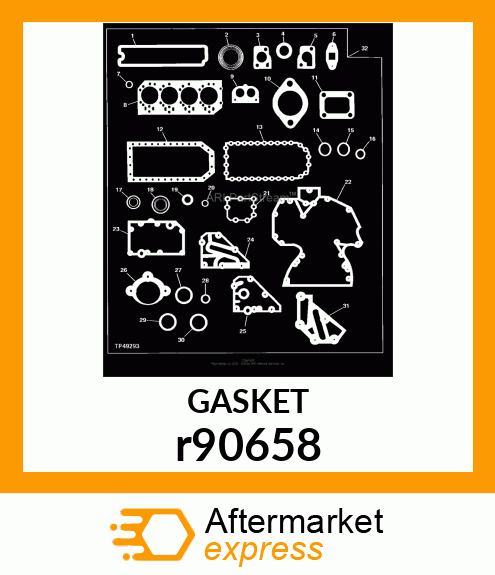 GASKET, EXHAUST MANIFOLD r90658