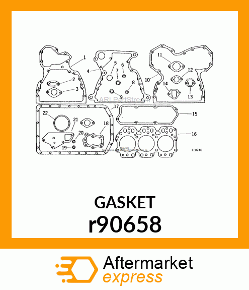 GASKET, EXHAUST MANIFOLD r90658