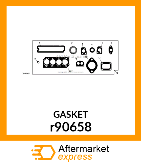 GASKET, EXHAUST MANIFOLD r90658