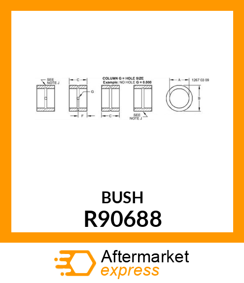 BUSHING 401DX550D R90688