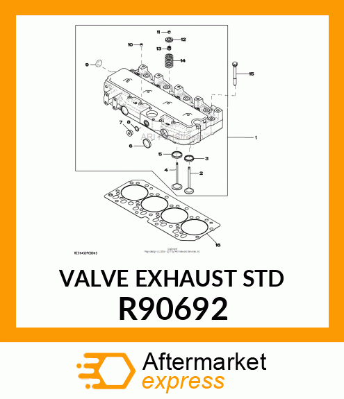 EXHAUST VALVE R90692