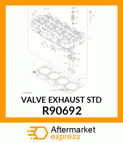 EXHAUST VALVE R90692