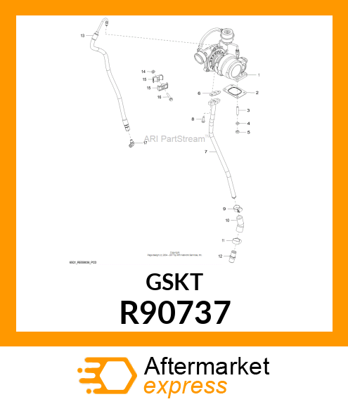 GASKET, TURBOCHARGER R90737