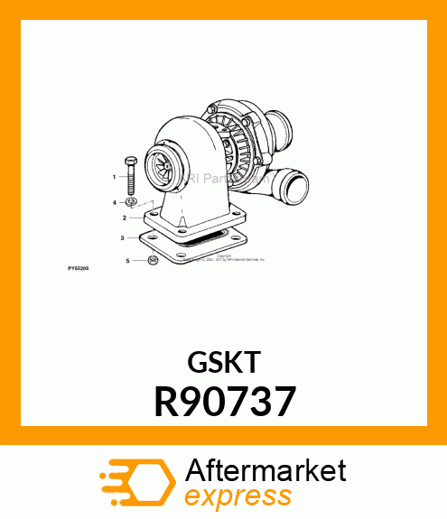 GASKET, TURBOCHARGER R90737