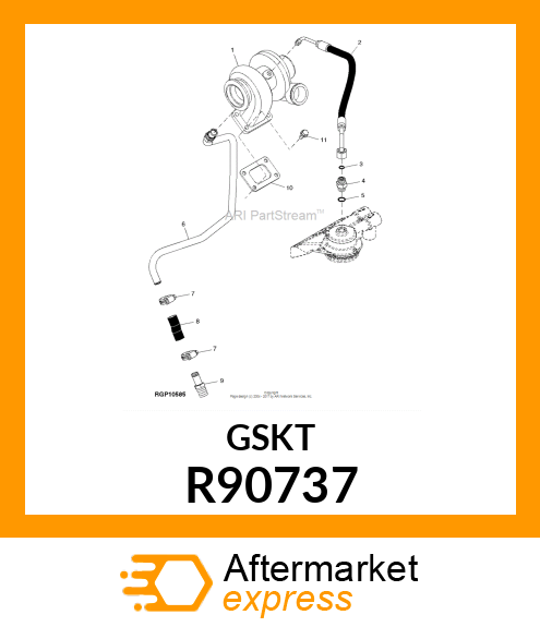 GASKET, TURBOCHARGER R90737