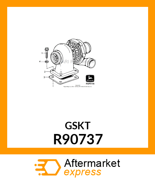 GASKET, TURBOCHARGER R90737