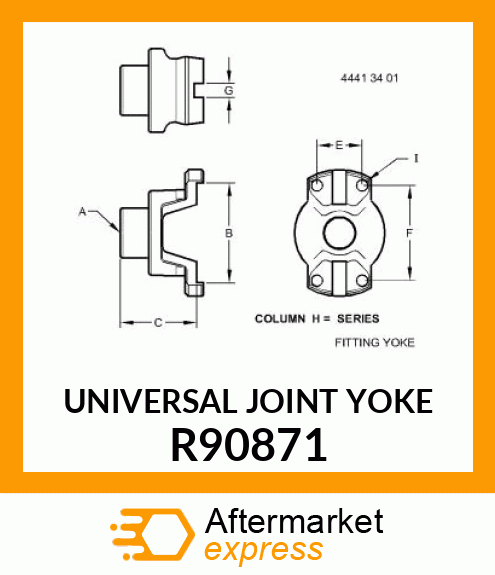 UNIVERSAL JOINT YOKE R90871