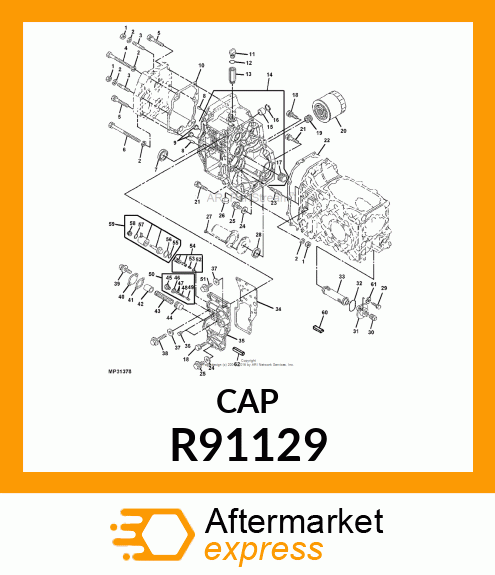 FITTING PLUG, CAP, OIL 20 R91129