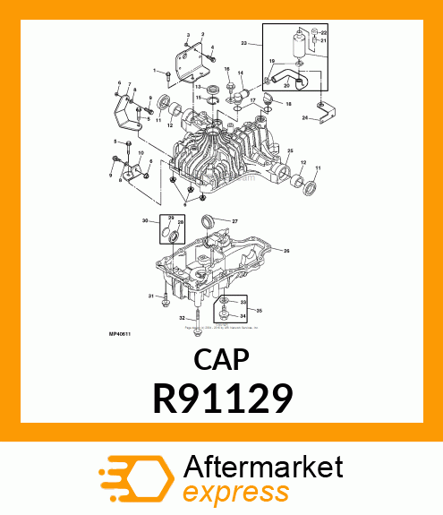 FITTING PLUG, CAP, OIL 20 R91129