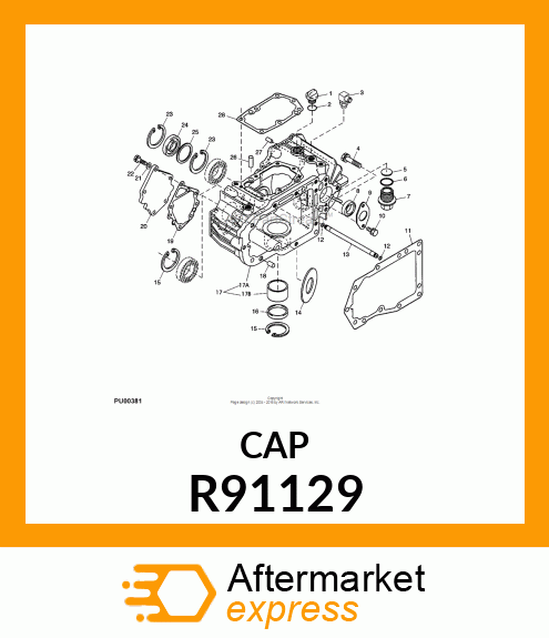 FITTING PLUG, CAP, OIL 20 R91129