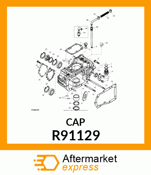 FITTING PLUG, CAP, OIL 20 R91129