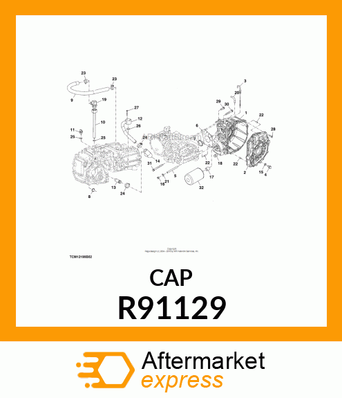 FITTING PLUG, CAP, OIL 20 R91129