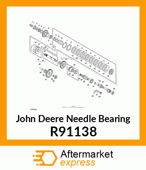 NEEDLE BEARING, NEEDLE, 20 R91138