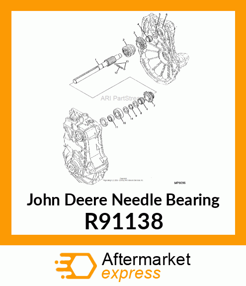 NEEDLE BEARING, NEEDLE, 20 R91138