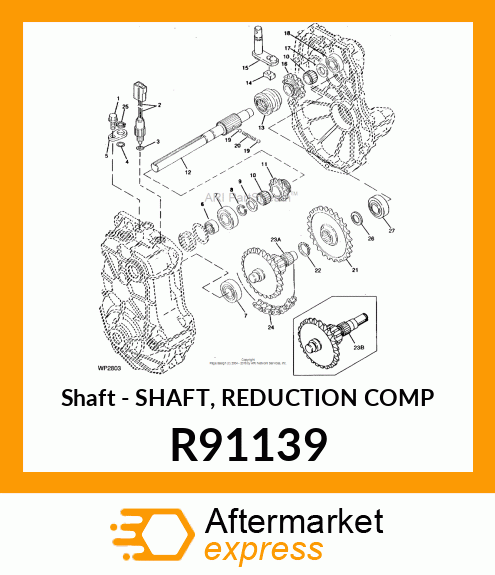 Shaft - SHAFT, REDUCTION COMP R91139