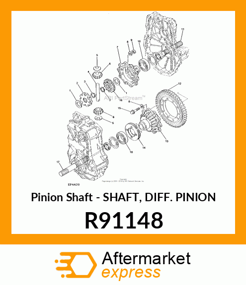 Pinion Shaft - SHAFT, DIFF. PINION R91148