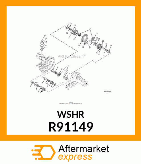 WASHER, DIFF. GEAR R91149