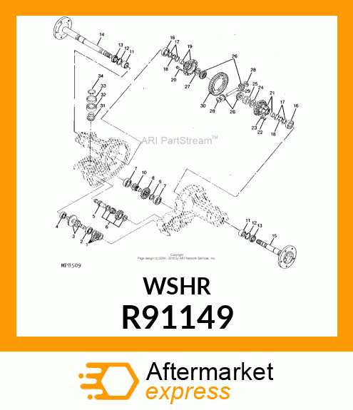 WASHER, DIFF. GEAR R91149