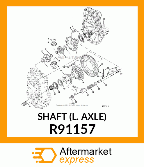 SHAFT (L. AXLE) R91157