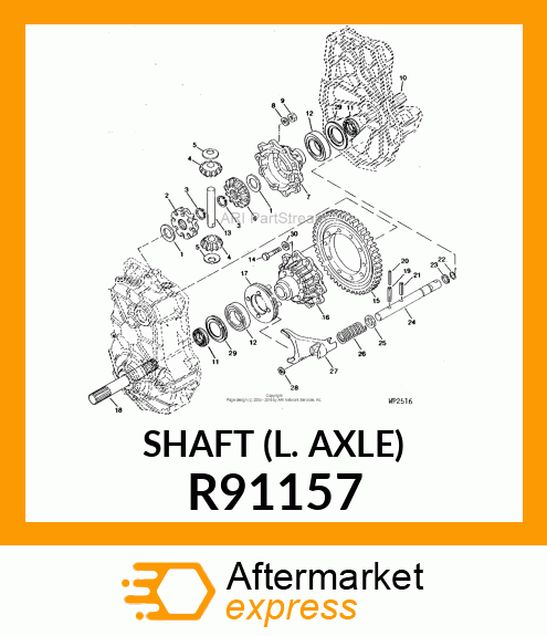 SHAFT (L. AXLE) R91157