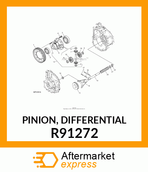 PINION, DIFFERENTIAL R91272