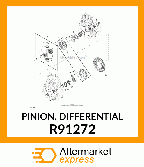 PINION, DIFFERENTIAL R91272