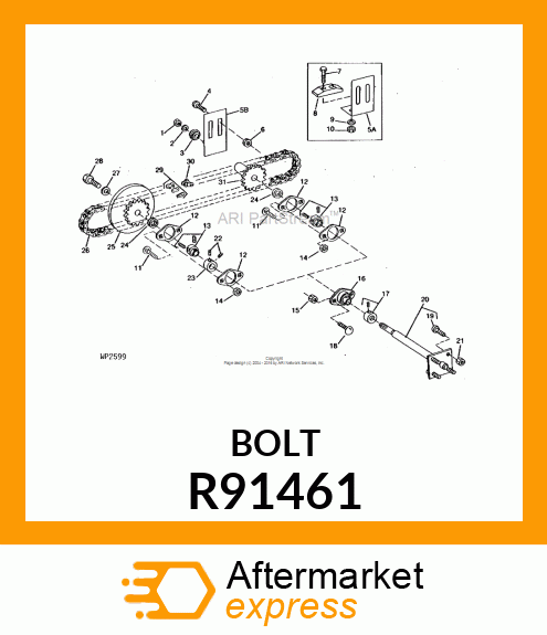 SCREW, SPECIAL HEX R91461