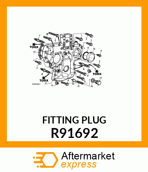 FITTING PLUG R91692