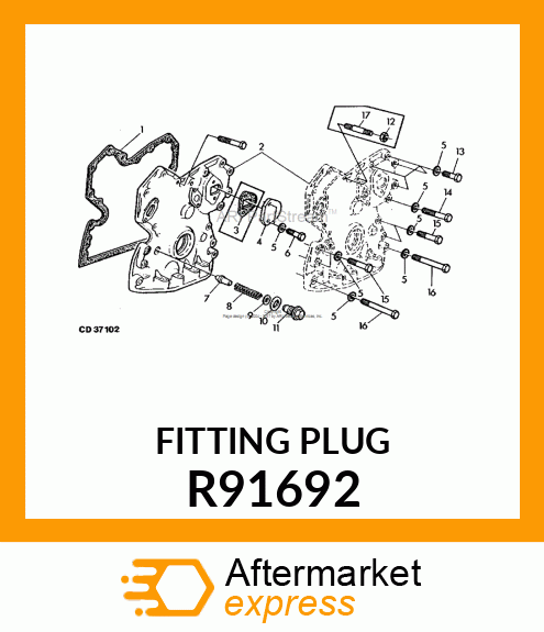 FITTING PLUG R91692