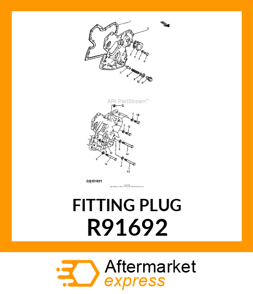 FITTING PLUG R91692